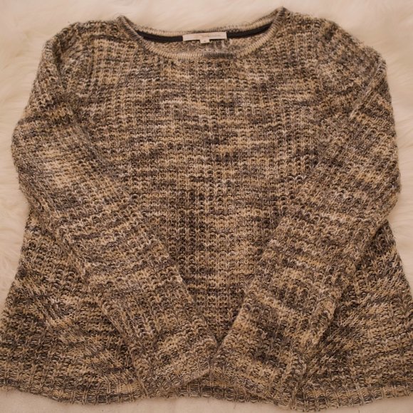 Rewind Sweaters - Rewind Neutral Multicolored Cable Knit Sweater